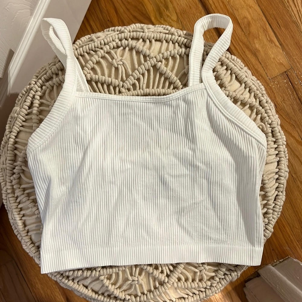 White crop top